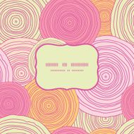 Vector doodle circle texture frame seamless pattern background N2