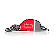 Santa bear sleeping sketch for your design N4