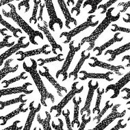 Repair service theme background Wrenches seamless pattern