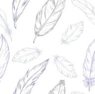 Feathers pattern