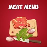 Cooking card poster design Vector illustration