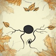 Hand Drawn Autumn Background N8