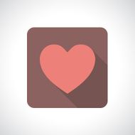 Heart icon with shadow N2