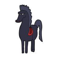 Cartoon Horse N114