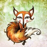 Seductive fox illustration N2