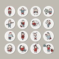 Funny people collection for your design N3