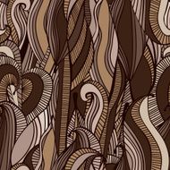 Abstract Chocolate Waves Seamless Pattern