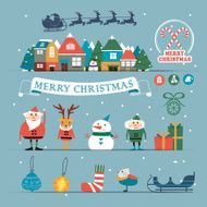 Christmas characters and decorations set N2