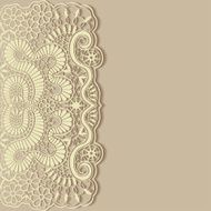 Abstract background frame border lace pattern invitation greeting card design N13