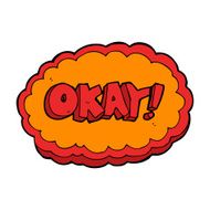 cartoon okay sign N14