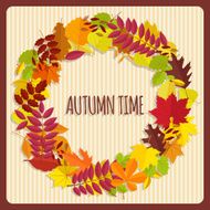wreath from autumn leaves N2