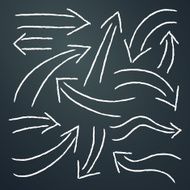 Hand-drawn arrow design elements collection N4