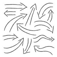 Hand-drawn arrow design elements collection N5