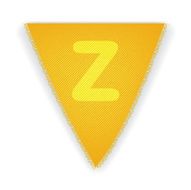 Bunting flag letter Z