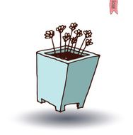 vase of flowers Vector illustration N16