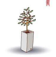 vase of flowers Vector illustration N17