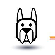 dog icon - illustration N67