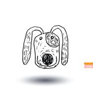 dog icon - illustration N70