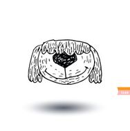 dog icon - illustration N72