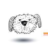 dog icon - illustration N73