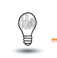 bulb idea icon vector illustration N10