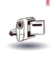 camcorder icon vector illustration N3