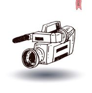 camcorder icon vector illustration N4