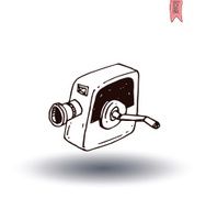 camcorder icon vector illustration N5