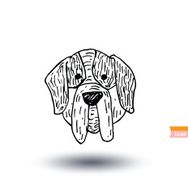 dog icon - illustration N74