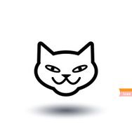 cat icon vector illustration N39