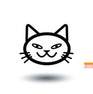 cat icon vector illustration N40