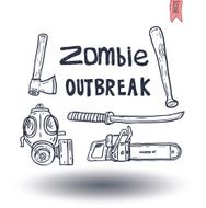 zombie icon vector illustration N2