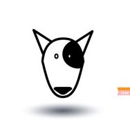 dog icon - illustration N77