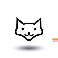 cat icon vector illustration N41