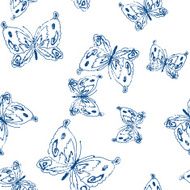 Butterflies Seamless Pattern N3