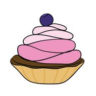 cupcake cartoon N19
