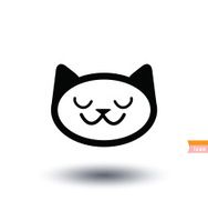 cat icon vector illustration N42