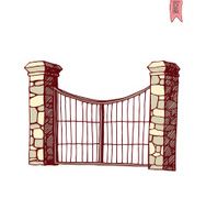 gate icon vector illustration N9