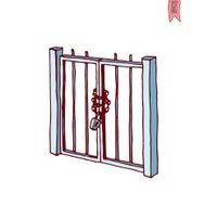 gate icon vector illustration N10
