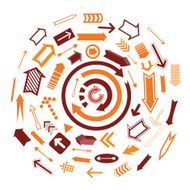 Set of arrows hand drawn vector illustration N46