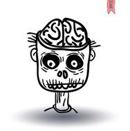 zombie cartoon character vector illustration N36