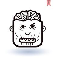 zombie cartoon character vector illustration N39