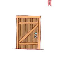 old Door icon illustration vector N20