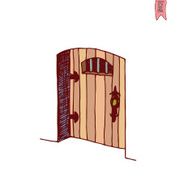 old Door icon illustration vector N21