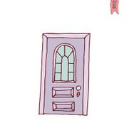 old Door icon illustration vector N22