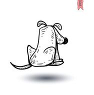 dog icon - illustration N80