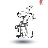 dog icon - illustration N81