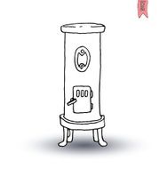 fireplace doodle set vector illustration N10