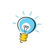 light bulb new idea theme