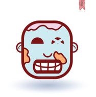 zombie cartoon character vector illustration N43